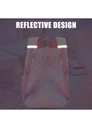 حقيبة ظهر مدرسية أنيقة خفيفة الوزن و بسعة كبيرة مصنوعة من النايلون مع جيوب متعددة للبنات والأولاد والسفر العا