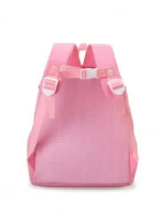 1pc Kids Cute Cartoon Green Dragon Print Backpack With Wide Strap Back Support Design Suitable For School Daily Use