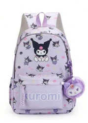 Sanrio 1Pc Cartoon Backpack Cute Daypack Kitty Cat Cartoon Anime Storage Bag Casual Travel Commute Knapsack Makeup Bag Cosmetic Bag Vacation Organizer Large Capacity Makeup Organizer Makeup Case For L