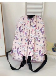 3 Pieces Set Of Fashionable Printed Leisure Travel Backpack Large Capacity Backpack Children Backpack Backpack Preparatory Style School Fashion Backpack Bag Large Capacity With Insulated Lunch Bag Wit