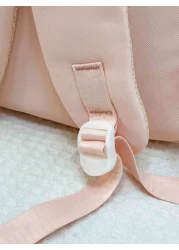 1 New Fashion Solid Color Cute Student Schoolbag Nylon Waterproof Large Capacity Backpack Without Pendant