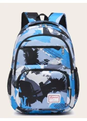 حقيبة ظهر أطفال ذات لون أحادي كاوي، حقيبة ظهر كاجوال سعة كبيرة، حقيبة ظهر مدرسية طلابية ذات لون أحادي بسيطة، ح