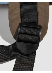 1pc New Fashionable High End Contrast Color Student Backpack Lightweight Backpack For Outdoor Sports And Casual Water Resistant Nylon