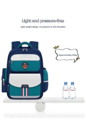 1pc Oxford Cloth School Backpack Lightweight Durable Reflective Strips Multi Compartment Extra Large Capacity Zipper Closure Suitable For Students Work Daily Commute