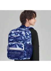 Skechers Child Kids Geometric Pattern Blue Sporty Casual Backpack Unisex