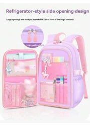 New Kids Children School Backpack 6 12 Years Old Cute Waterproof Lightweight Double Shoulder Bag For Girls 1st 6th Grade High Capacity