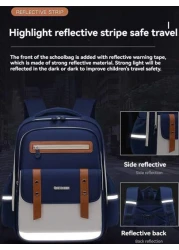 New Elementary School Students Schoolbag 1 3 6 9 Grades 6 12 16 Years Old Boys And Girls To Reduce The Burden Of Children s Large Capacity Shoulders Backpacks