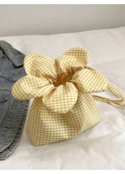 1 حقيبة زهور صغيرة عبر الجسم ، حقيبة هاتف محمول طازجة صغيرة ،حقيبة كتف بسيطة منقوشة للتنقل ،حقيبة تخزين للتنقل