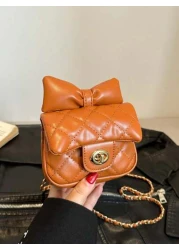 حقيبة كتف رسول مربعة صغيرة جميلة بتصميم رائج جديد بسلسلة ماسية مقرصنة،حقيبة كتف جذابة بقيمة عالية بلون طازج،