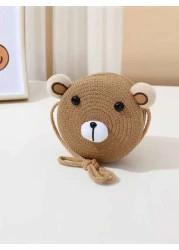 1pc Girls Cute Princess Bear Handbag Princess Travel Beach Bag Suitable For Daily Wear