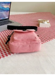 1 Pc Mini Children Crossbody Bag Canvas Bag Square Bag Coin Purse Shoulder Bag Versatile Lightweight Portable Zip Closure Adjustable Strap For Daily Purse For Travel Vacation Shopping Kids Outdoor Sup