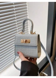 1pc New Cute Girl Niche High End Pu Small Square Bag And Fashionable New Bag Fresh And Dopamine Color Matching Youthful Girl Style Can Be Cross Body Can Be Hand Held Shoulder Strap Is Adjustable Casua