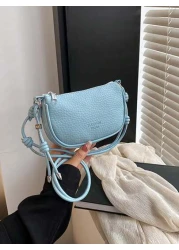 1 قطعة حقيبة جلد عبر الجسم أنيقة فاخرة بتصميم فتاة كيوت؛ حقيبة بطراز جديد وعصري، بألوان زاهية ومنشطة لنفسية ال