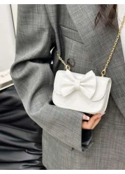 حقيبة كتف وحقيبة متقاطعة فريدة التصميم ذات تصميم فتاة شريطي، بسيطة وشيك