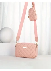 1pc Girls Fashionable Crossbody Bag With Embroidered Floral Pattern Comes With Coin Purse Wallet Key Pouch Ideal For Daily Use Parties And Gifting