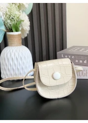 1pc Fashion Kids Children PU Leather Shoulder Bag Lovely Baby Girls Mini Chain Coin Purse Cute Princess Crossbody Bags Small Wallet