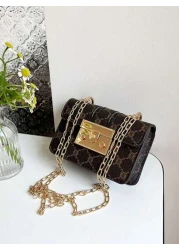 1pc Pu Fashion Retro Mini Fashion Coin Small Square Bag Versatile Niche Design Stylish Shoulder Messenger Bag Comfortable Shoulder Strap For Playing Smooth Long Style Versatile And Not Picky Suitable