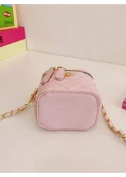 حقيبة كتف شيك متعددة الاستخدامات ذات سلسلة صغيرة بتصميم الفيونكة للبنات