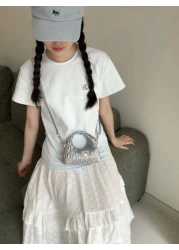 محفظة جديدة صغيرة مطرزة بالأحرف ، محفظة عصرية صغيرة لحمل المستحضرات التجميلية، حزب المساء، حقيبة صغيرة للعمل