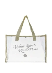 Transparent PVC Beach Tote Bag Large Capacity Jelly Bag Minimalist Travel Storage Bag Swimsuit Gym Handbag Toiletry Organizer