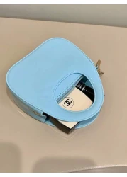 1pc Spring Summer Fashion Chic Handbag Solid Color Mini Shoulder Bag With Chain Strap