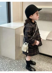 Girls Faux Pearl Beaded ABS Drawstring Satchel Bag