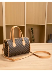 1 حقيبة كتف جديدة بطراز كلاسيكي رجعي للبنات، حقيبة متنوعة الاستخدامات مناسبة للتنقل اليومي