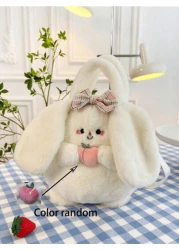 Cute Fruit Doll Tote Bag Cartoon Crossbody Bag Cartoon Cute Tote Bag Fluffy Faux Fur Shoulder Purse Small Shoulder Bag Crossbody Bag
