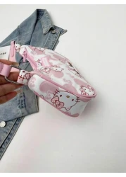 Sanrio 1pc Sanrio Cute KT Cat Girl s Armpit Bag Handbag Single Shoulder Bag Girl s Bag Niche Cartoon Hand Suitable For Summer Travel Christmas Thanksgiving Birthday Valentine s Day Party Gift Fashion