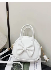 حقيبة يد مع سحاب من البولي يوريثان بشكل فراشة وألوان حلوة أميرية على الطراز الكوري والفرنسي، تصميم فريد ومميز