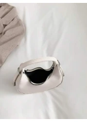 1 Piece Of Girls Candy Color Pu Zipper Closure Cute Handbag Suitable For Daily Use Versatile Mobile Phone Bag Key Bag Earphone Bag Compact Design Light And Easy To Carry