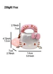 Sanrio 1pc Sanrio Cute Kitty Cartoon Mini Crossbody Bag High Quality Fashion Handbag For Girls