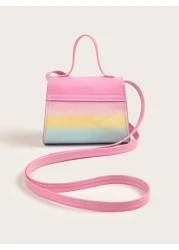 حقيبة كروسبودي دائرية صغيرة بشكل ورق الدبلوماسي في طبعة شطرنج هولوغرافية مع عقدة جذابة للفتيات، محفظة للعملا