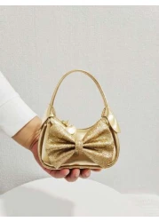 Children s Bowknot Handbag For Girls Festival Gift Fashionable Princess Bag Coin Purse Mini Shoulder Bag