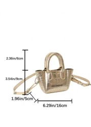 Children s Bag New High Glossy Stone Pattern Mini Crossbody Bag Girl Princess Handbag