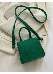 A New Cute Mini Handbag Messenger Bag Versatile Casual Handbag Solid Color Multiple Colors To Choose From Lightweight Coin Purse