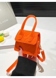 1 Piece Of Magnet Closure Fashionable Diamond Grid Mini Candy Color Handbag Niche Design Highly Attractive Versatile Adjustable Shoulder Strap Shoulder Messenger Bag Suitable For Teenagers To Travel S