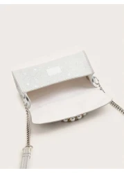 1pc Girls Fashionable Sweet Princess Mini 2 Way Handbag With Chain Strap Suitable For Daily Use Party Travel Birthday Gift