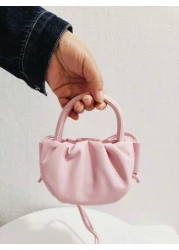 Girls Pleated Cloud Mini Messenger Bag Fashion Small Princess Handbag Gift For Girls Kids Coin Purse