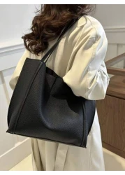 Large Capacity Shoulder Tote Bag Suitable For Shopping Wallet Purse Young Women College Students Beginners White Collar Very Suitable For Office University Work Business Commute Outdoor Activities Tra