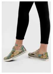 Dogo حذاء رياضي نسائي من الجلد النباتي متعدد الألوان - تصميم حكايات عتيقة