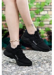 Riccon Unisex Black Sneaker0012072