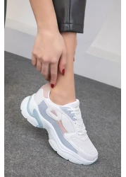 SOHO White-Powder-Blue Women's Sneakers 18147