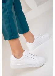 SOHO Women's White Sneakers 14395