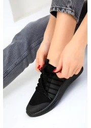 SOHO Black-Black Women's Sneakers 16278