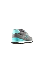 Hammer Jack Z19250 Genuine Nubuck Leather Casual Sports Shoes Grey-turquoise