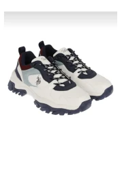 U.S. Polo Assn. حذاء رياضي كاجوال أبيض اللون للنساء