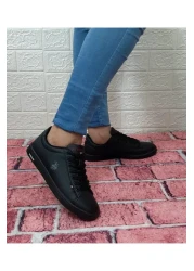 U.S. Polo Assn. حذاء يو إس بولو فرانكو الرياضي ذو النعل الأسود المسطح للرجال