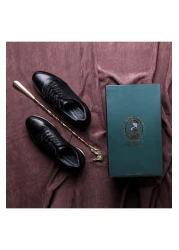 Ducavelli أحذية يومية رجالية من الجلد الطبيعي المبهرج، أحذية كاجوال، أحذية جلدية 100%، 4 مواسم