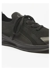 Oaklan by Shoexpress Textured Slip-On Walking Shoes with Lace Detail